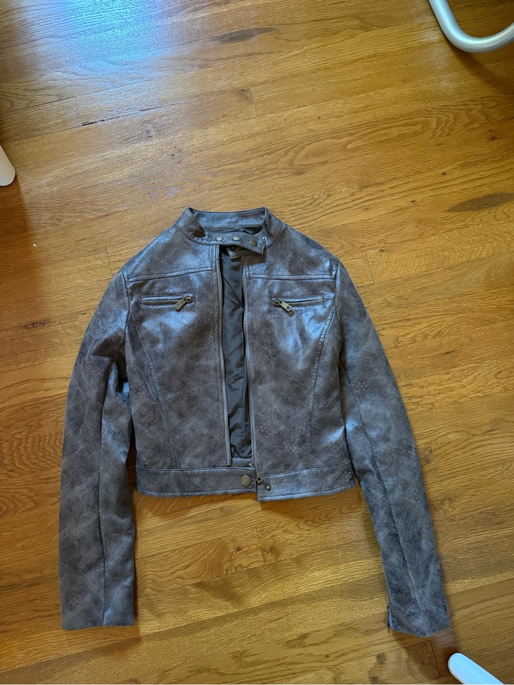 Lioness brown leather jacket